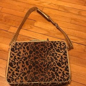 Cheetah print school bag